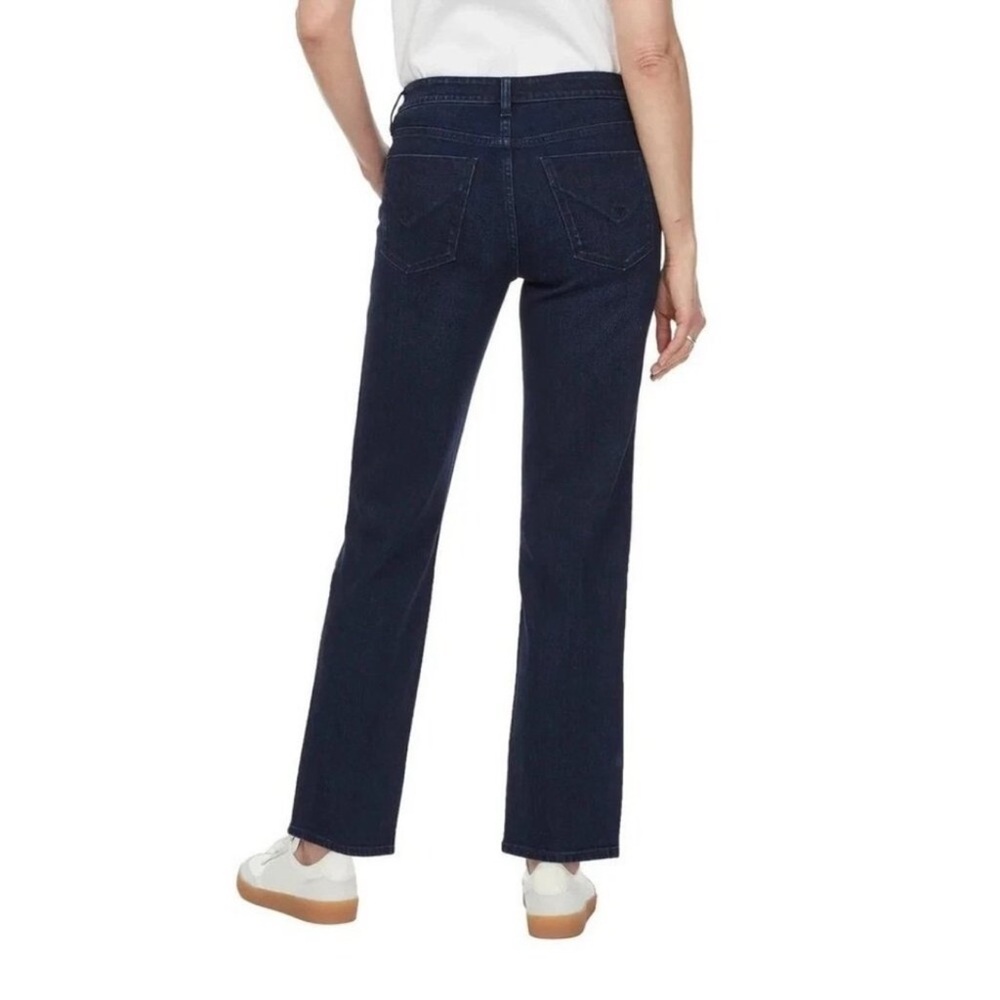 Hudson Women’s Dark Wash Mid-Rise Cropped Straight Ankle Jeans – Size 16 x 28” - Picture 2 of 9